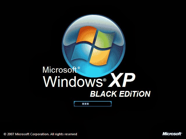 windows xp sp3 black edition